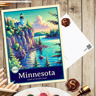 Minnesota | Anime Style Cel Shaded Postcard