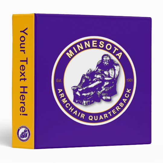 Minnesota Armchair Quarterback Football Binder