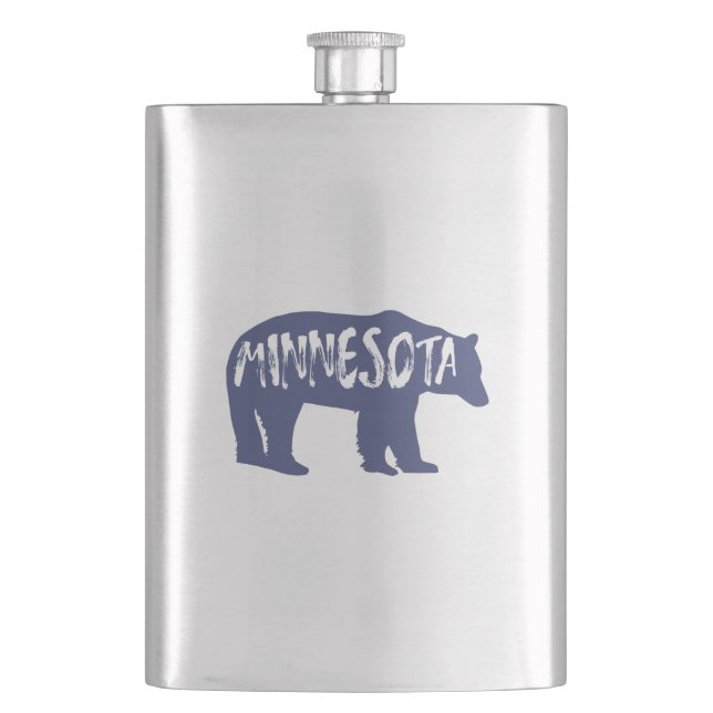 Minnesota Bear Flask (Front)
