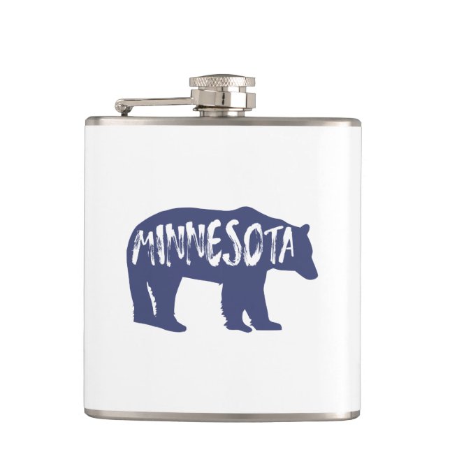 Minnesota Bear Flask (Front)
