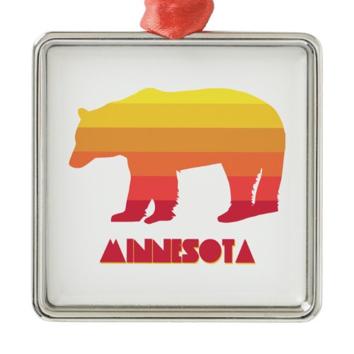 Minnesota Bear Metal Ornament