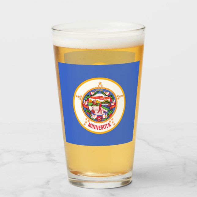 MINNESOTA BEER GLASS (Front Filled)