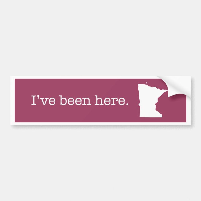 Minnesota Bumper Sticker (Front)