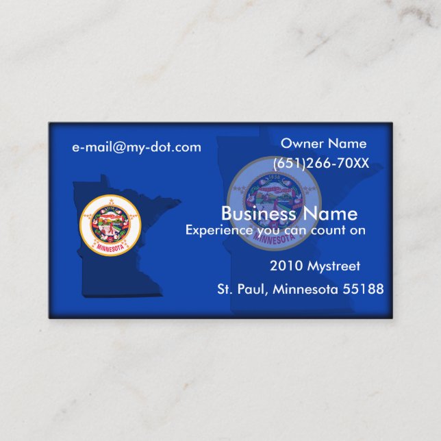 Minnesota Business Card (Front)