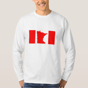 Minnesota Canadian Flag Tee Shirt