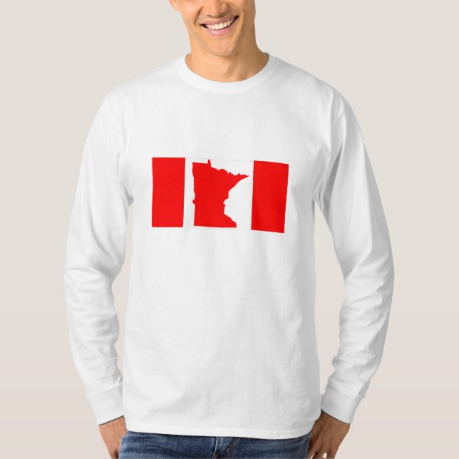 Minnesota Canadian Flag Tee Shirt (Front)