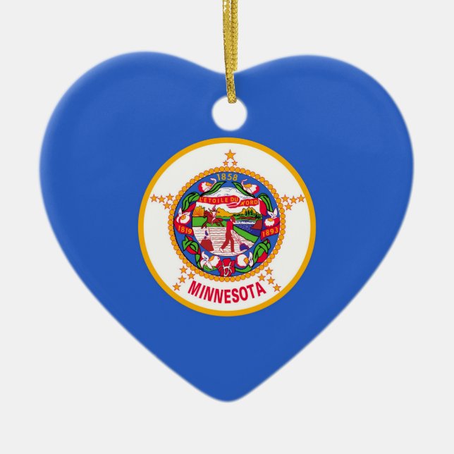 Minnesota Ceramic Ornament (Front)