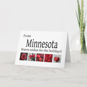 Minnesota Christmas Card, state specific Holiday Card