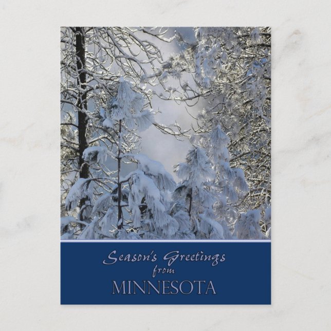 Minnesota Christmas Card/state specific post cards (Front)