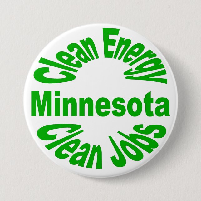 Minnesota Clean Emery - Clean Jobs Button (Front)