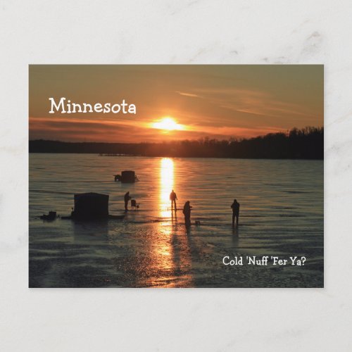Minnesota Cold Nuff Fer Ya Post Card