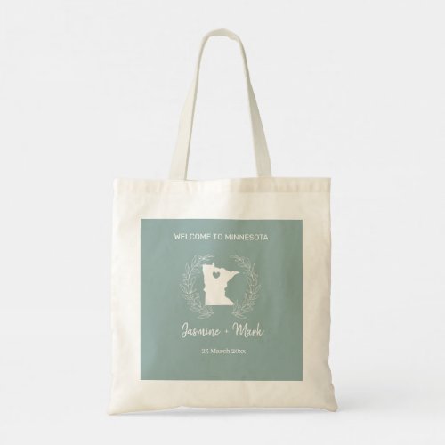 Minnesota Destination Wedding Welcome   Tote Bag