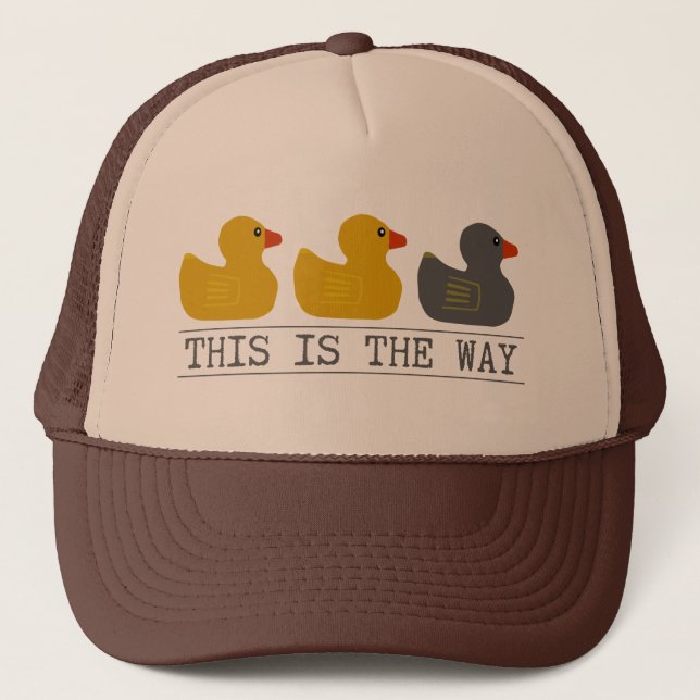 Minnesota Duck Duck Gray Duck - This Is the Way Trucker Hat (Front)