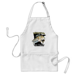 Minnesota 'Eye Candy Funny Walleye Fishing Adult Apron