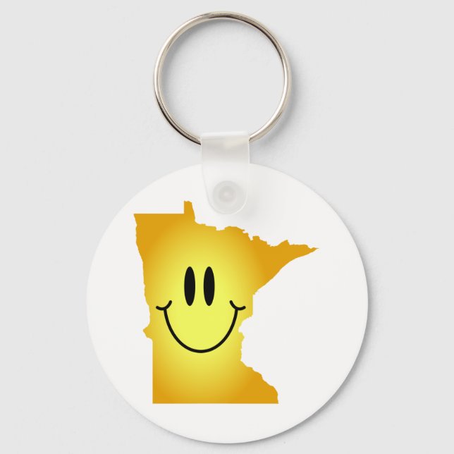 Minnesota Face Keychain (Front)