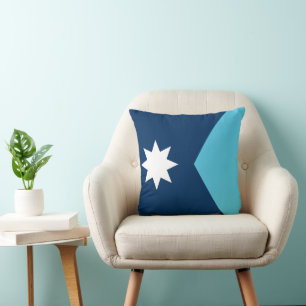 Minnesota Flag American MoJo Pillow