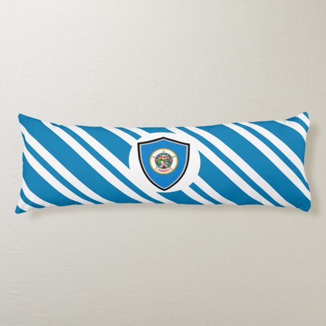 Minnesota flag body pillow (Front)