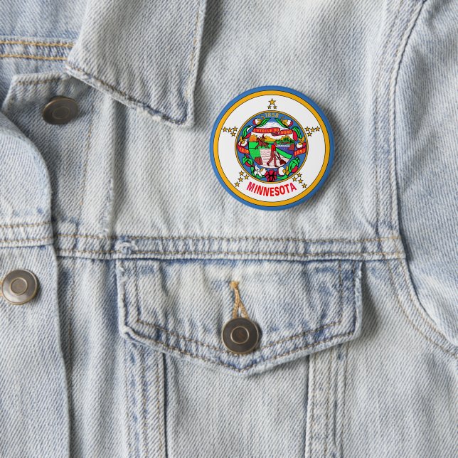 Minnesota flag button (In Situ)