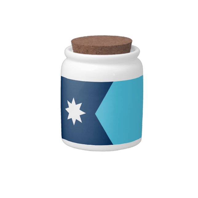 Minnesota Flag Candy Jar (Right)