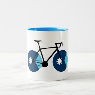 Minnesota Flag Cycling Two-Tone Coffee Mug