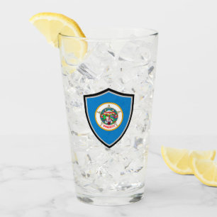 Minnesota flag glass