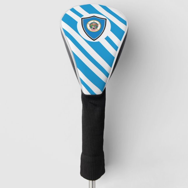 Minnesota flag golf head cover (Front)