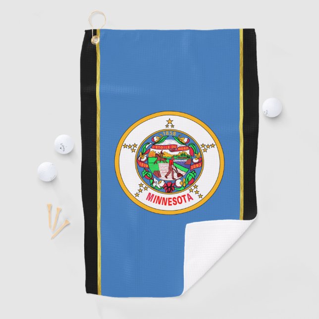 Minnesota flag golf towel (InSitu)