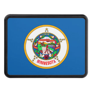 Minnesota flag hitch cover