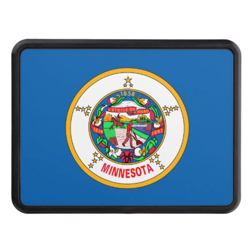 Minnesota flag hitch cover