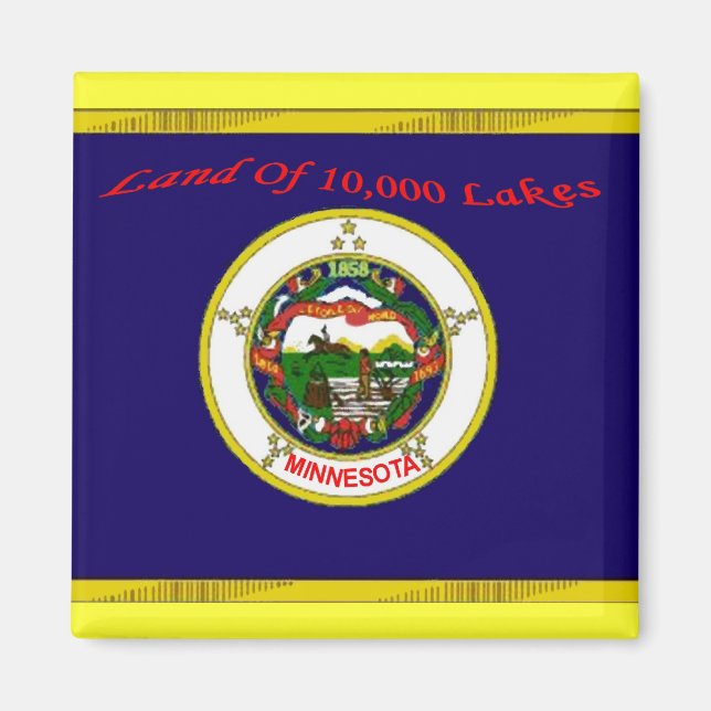 Minnesota Flag Magnet (Front)
