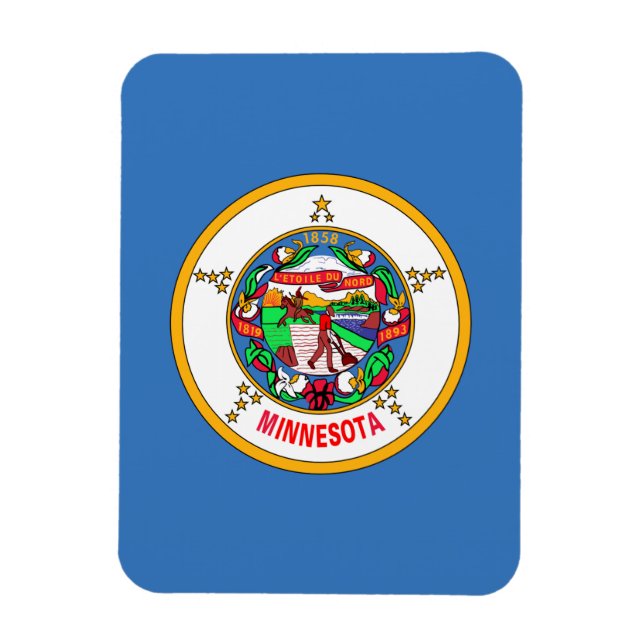 Minnesota flag magnet (Vertical)