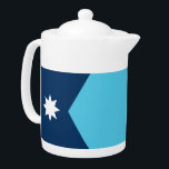 Minnesota Flag Teapot<br><div class="desc">Add a touch of Minnesota pride to your tea time with our exclusive teapot featuring the flag of Minnesota, USA! Crafted with meticulous attention to detail, this teapot is more than just a kitchen accessory—it’s a celebration of Minnesota’s rich heritage and cultural pride. The bold design prominently displays the iconic...</div>