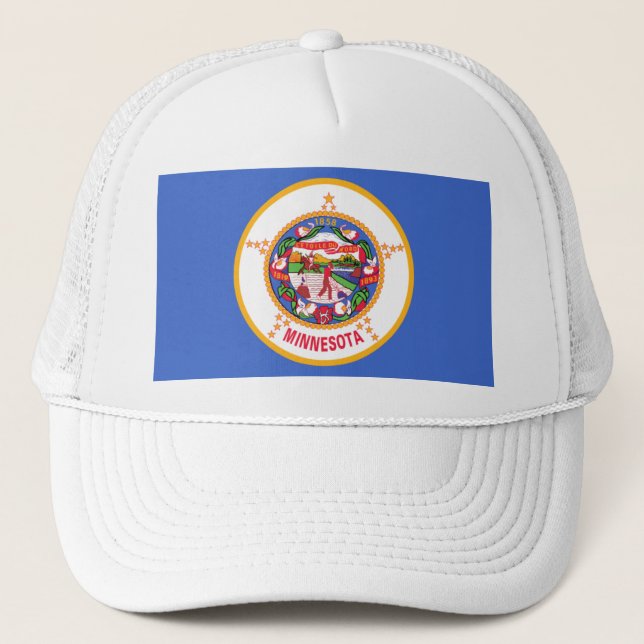 MINNESOTA FLAG TRUCKER HAT (Front)
