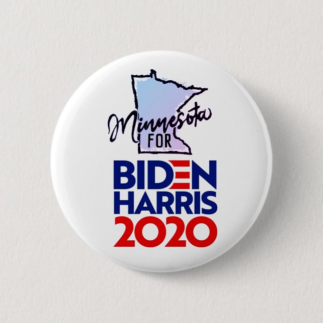 Minnesota for Biden Harris 2020 Button (Front)