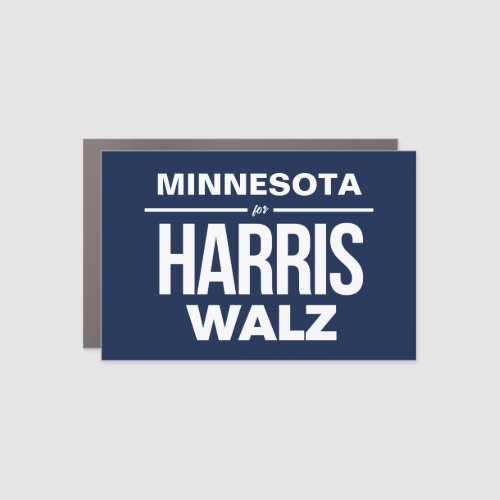 Minnesota for Harris Walz Car Magnet