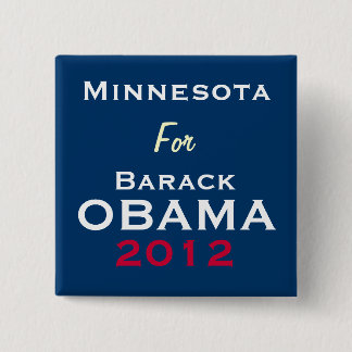 MINNESOTA For OBAMA 2012 Campaign Button