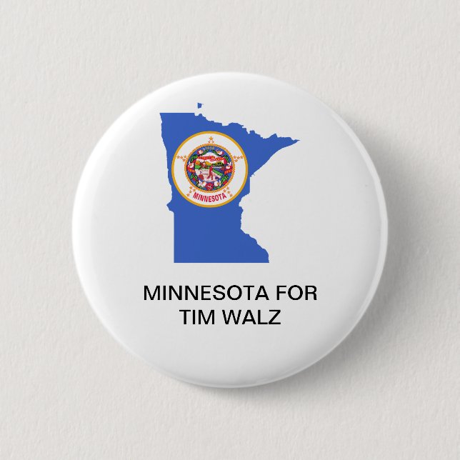 MINNESOTA FOR TIM WALZ GOVERNOR BUTTON (Front)