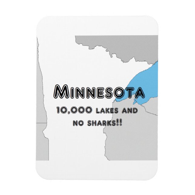 Minnesota Funny Magnet (Vertical)