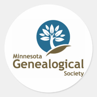 Minnesota Genealogical Society Classic Round Sticker