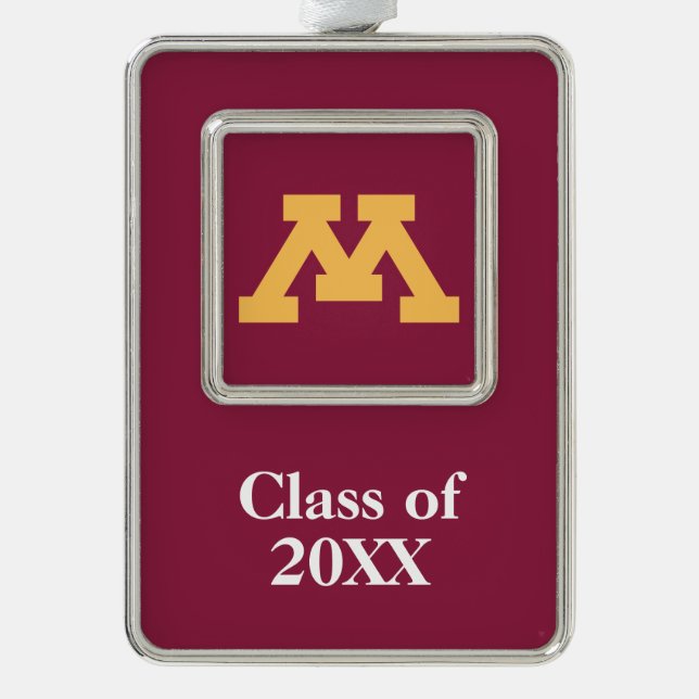 Minnesota Gold M Christmas Ornament (Front)