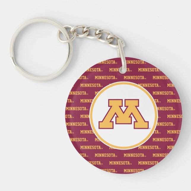 Minnesota Gold M Keychain (Front)