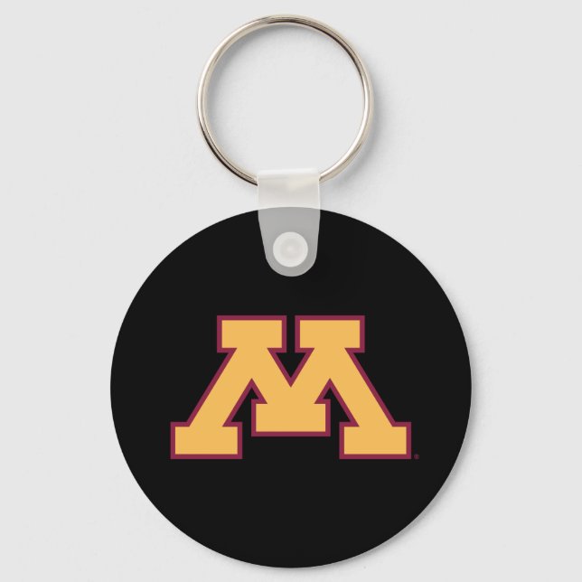 Minnesota Gold M Keychain (Front)