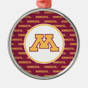 Minnesota Gold M Metal Ornament