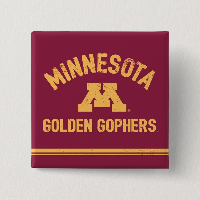 Minnesota | Golden Gophers 3 Pinback Button (Front)