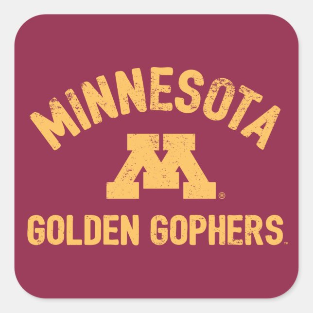 Minnesota | Golden Gophers 3 Square Sticker (Front)