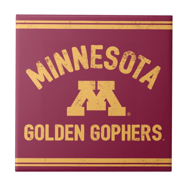 Minnesota | Golden Gophers 3 Tile (Front)