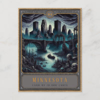 Minnesota | Gothic Art Postcard