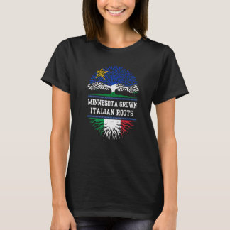 Minnesota Grown With Italian Roots Italy T-Shirt
