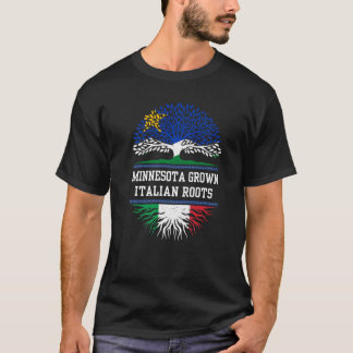 Minnesota Grown With Italian Roots Italy T-Shirt