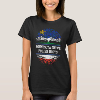 Minnesota Grown With Polish Roots Poland T-Shirt